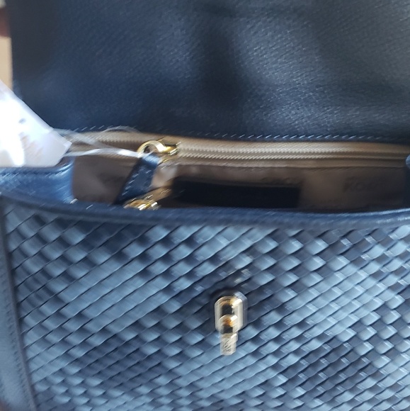 Michael Kors Karson Denim/Navy Blue Mini Satchel - Picture 3 of 7